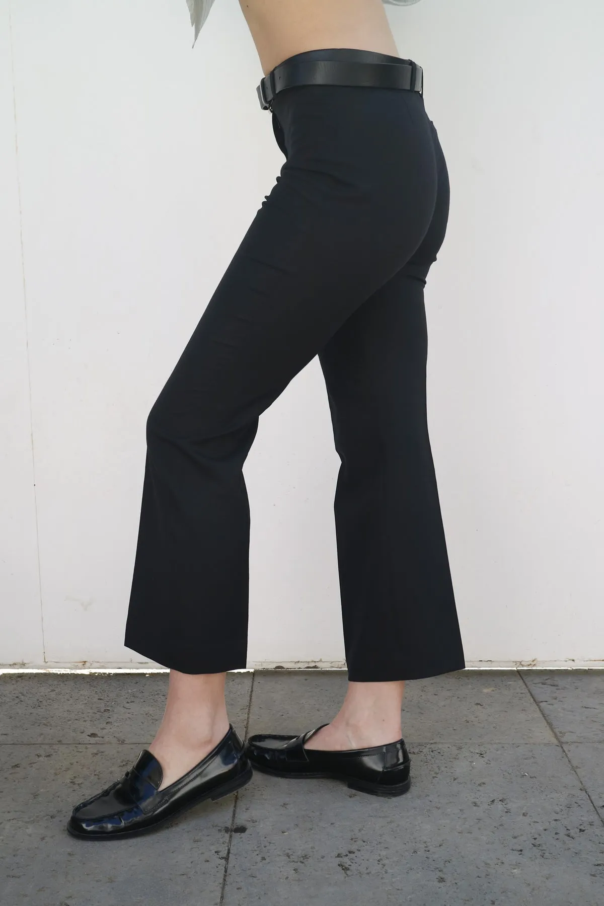 CROPPED TROUSER IN LIGHTWEIGHT WOOL sold by Chava Studio product image thumbnail 5