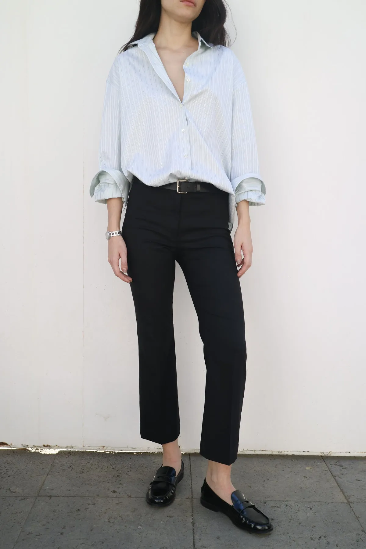 CROPPED TROUSER IN LIGHTWEIGHT WOOL sold by Chava Studio