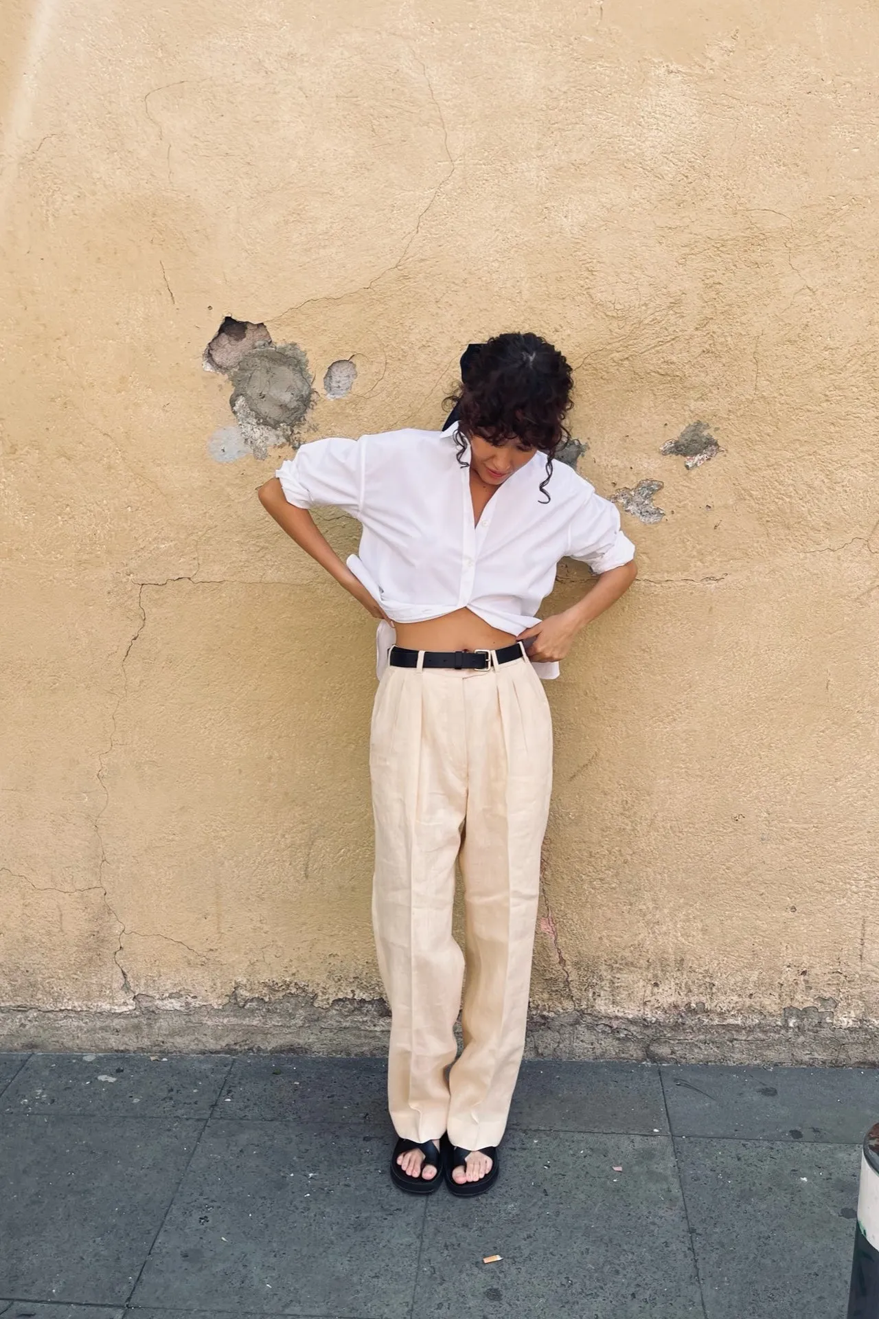 LEA RELAXED BUTTON-DOWN IN WHITE sold by Chava Studio product image thumbnail 5