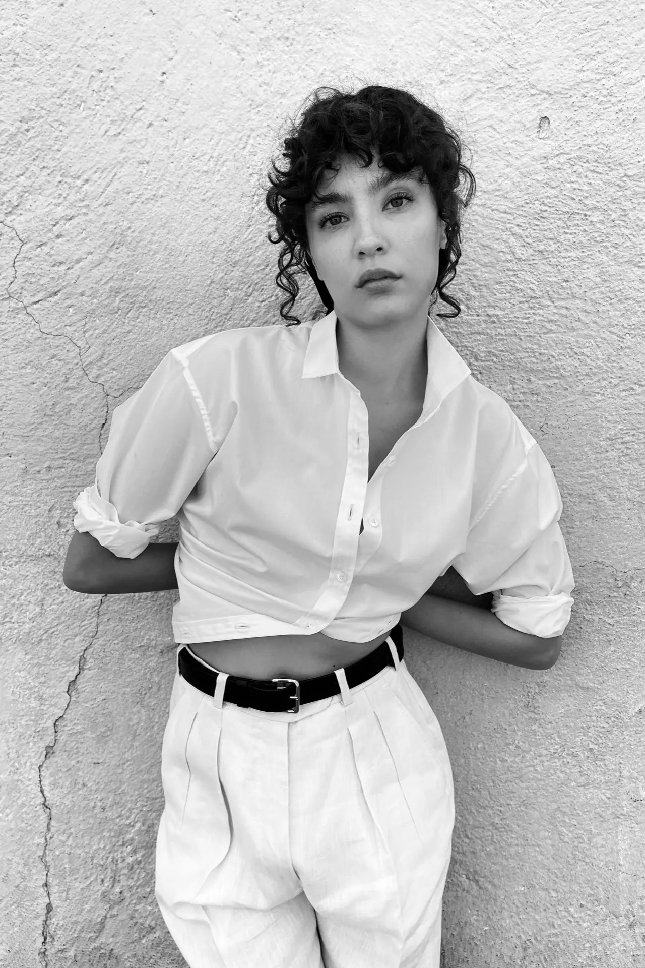 LEA RELAXED BUTTON-DOWN IN WHITE sold by Chava Studio product image thumbnail 3