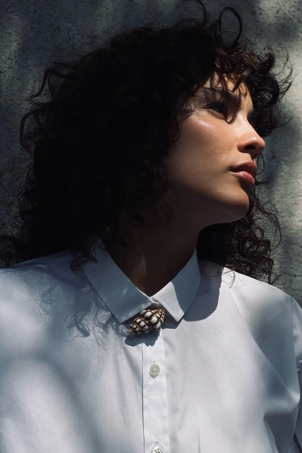 LEA RELAXED BUTTON-DOWN IN WHITE sold by Chava Studio product image thumbnail 4