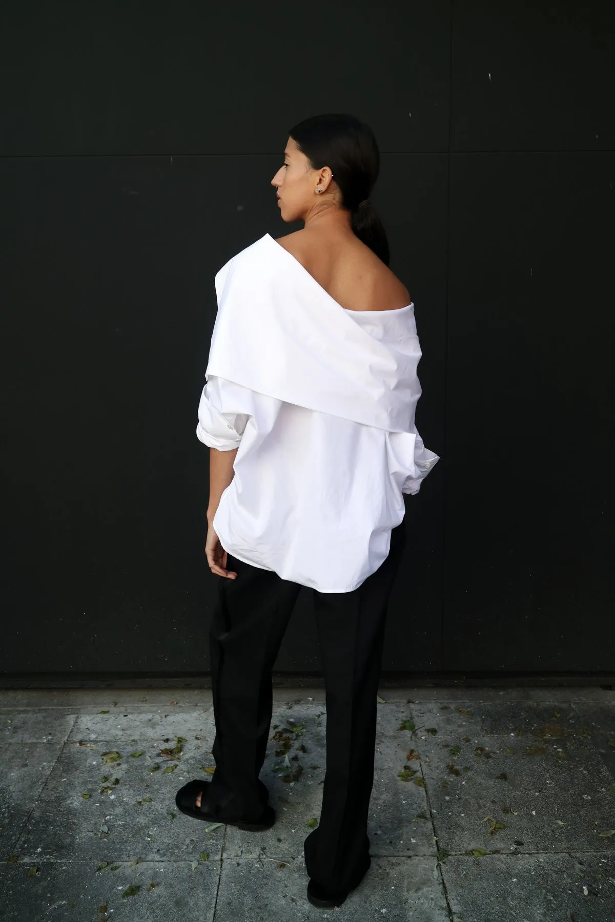 MONI FUNNELNECK REVERSIBLE SHIRT sold by Chava Studio product image thumbnail 4