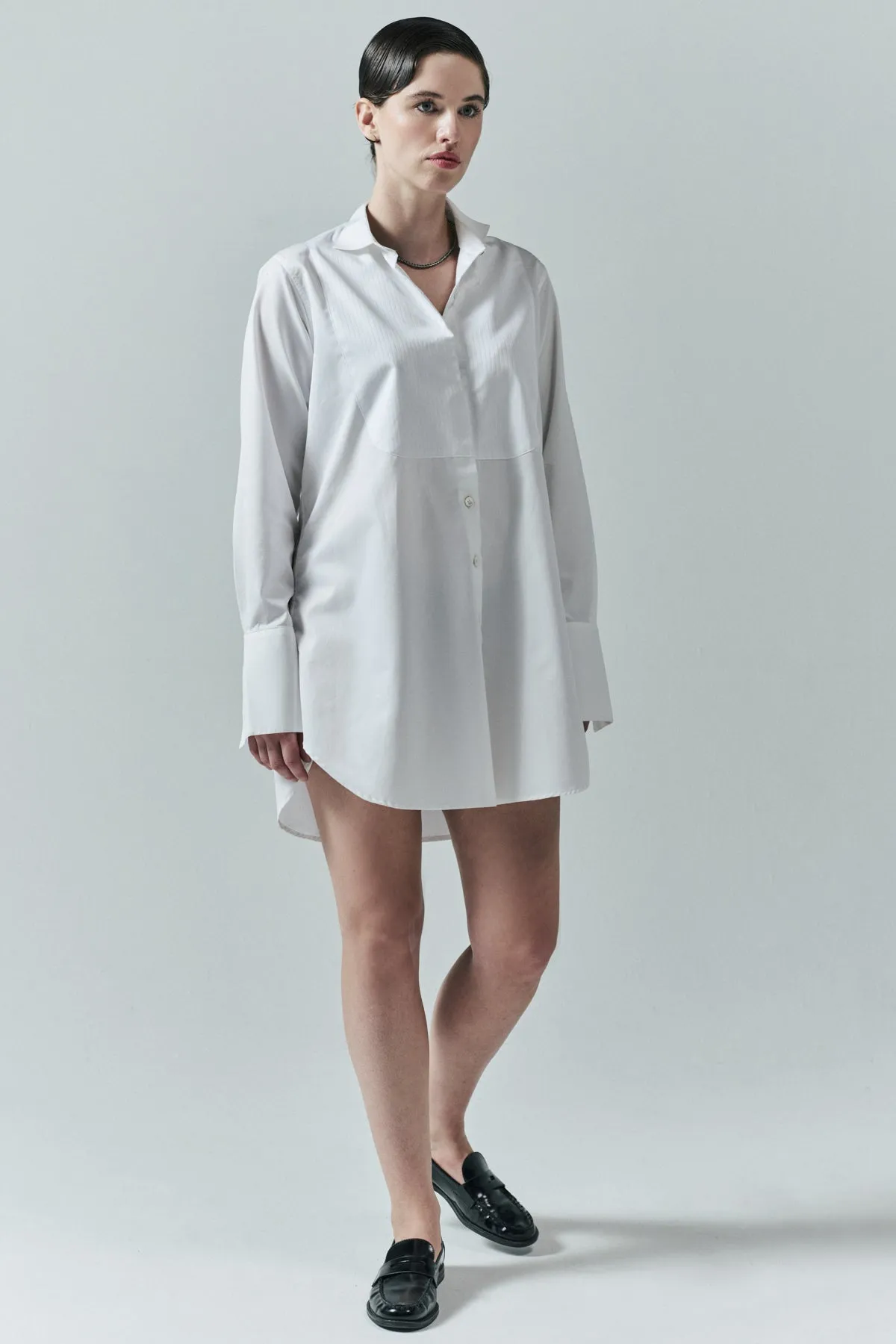 TUXEDO SHIRTDRESS sold by Chava Studio