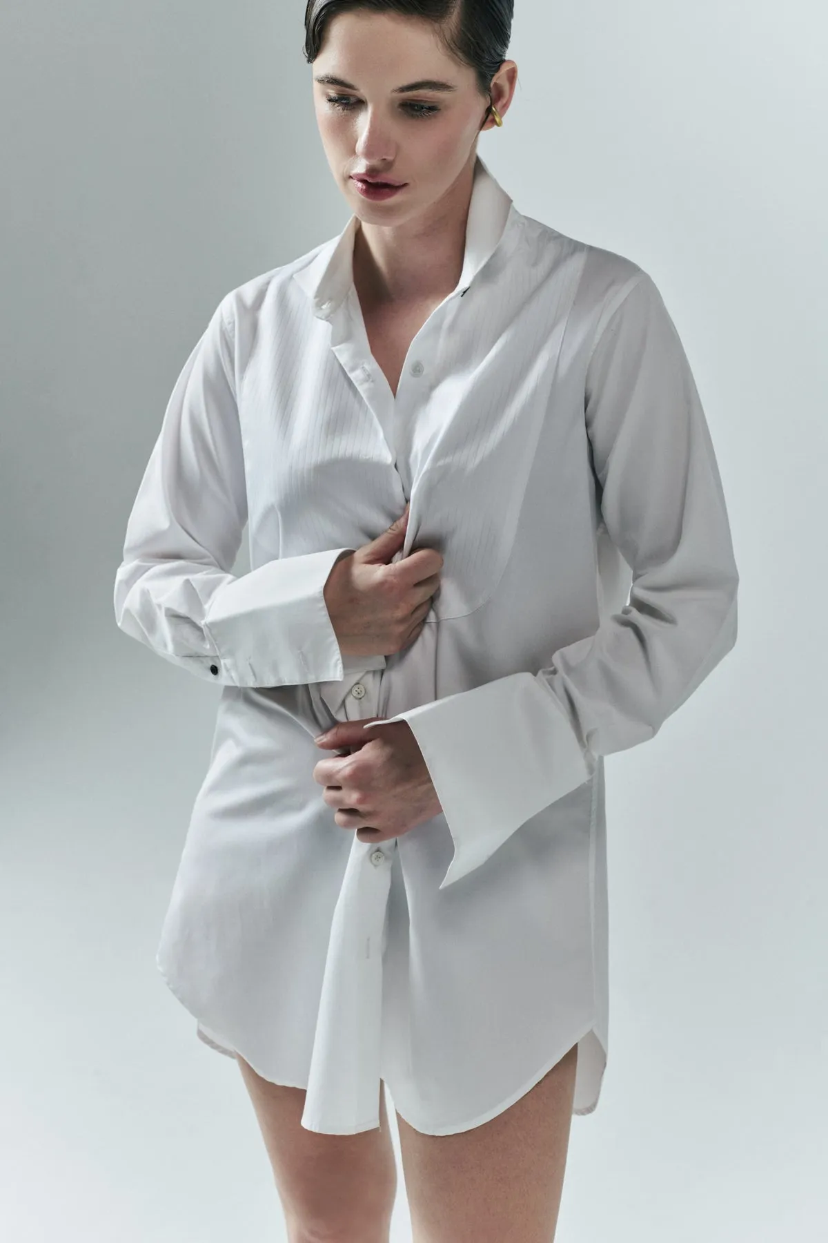 TUXEDO SHIRTDRESS sold by Chava Studio product image thumbnail 2