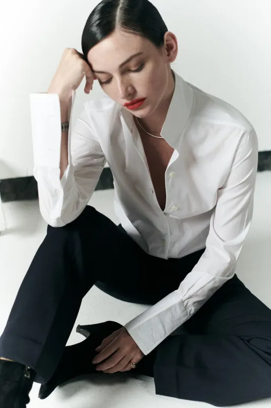 INFINITY COLLAR SHIRT sold by Chava Studio