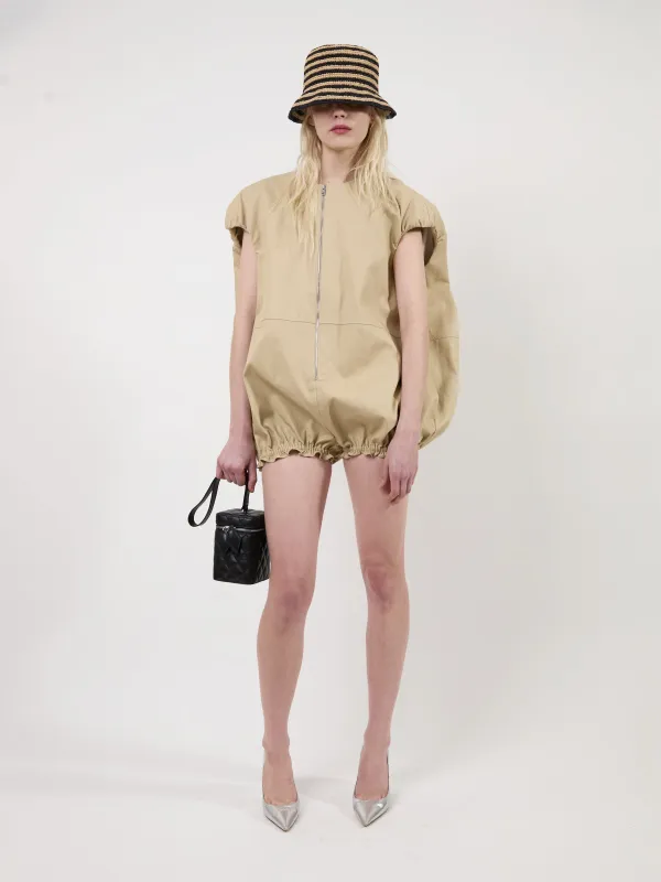 The Rayne canvas cocoon romper made by Aknvas