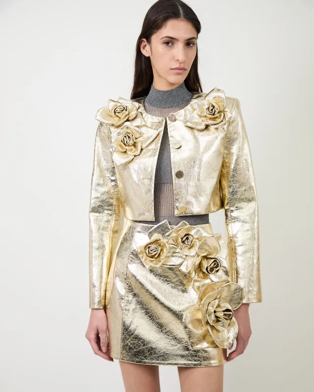 The Signe flower jacket made by Aknvas