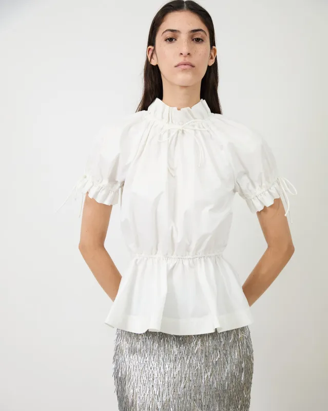 The Rosalina blouse in poplin made by Aknvas