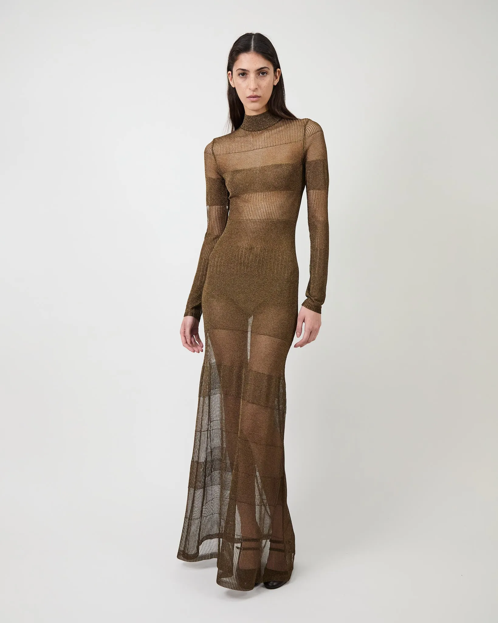The Josephine gown in ultra fine pointelle knit sold by Aknvas product image thumbnail 2