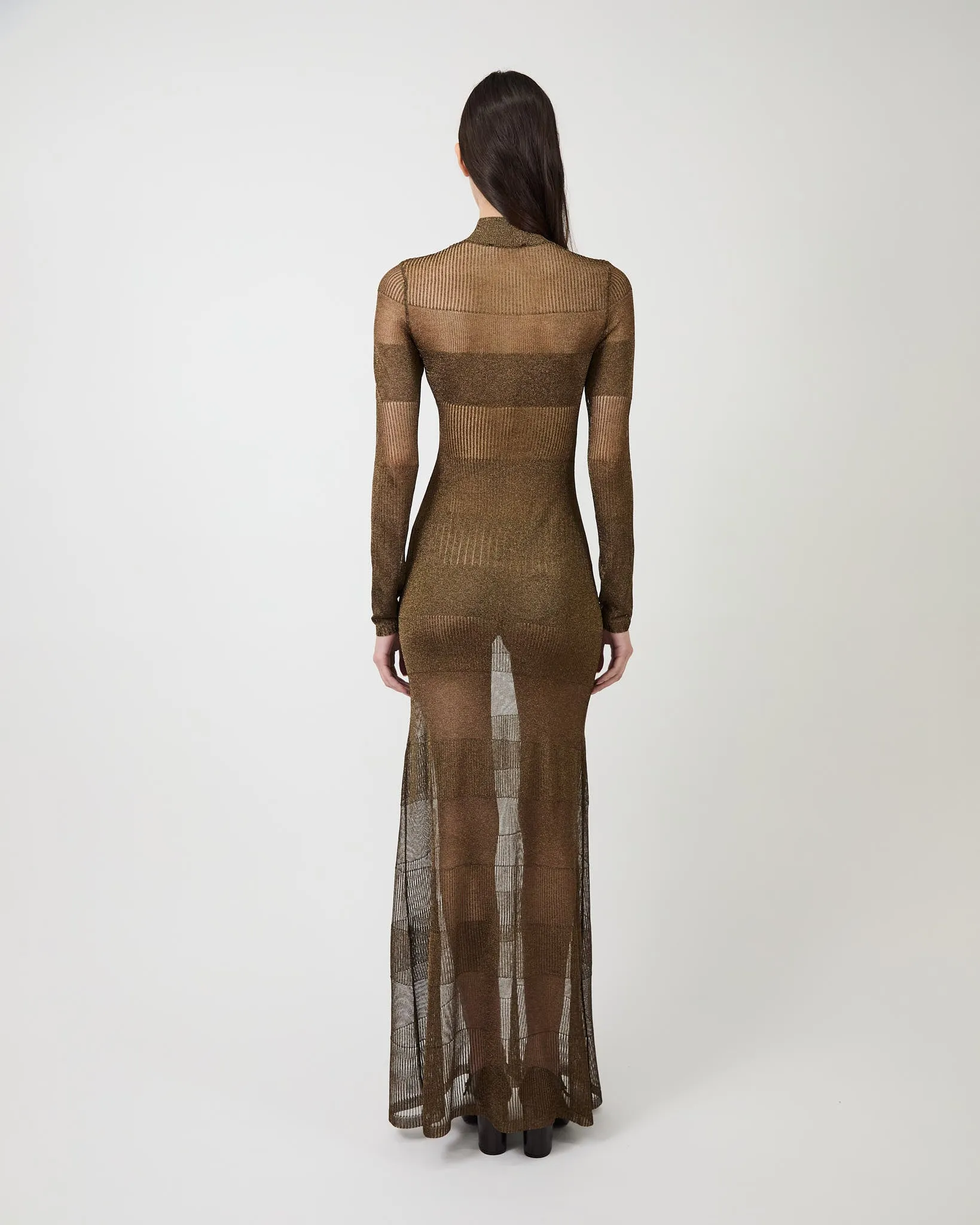 The Josephine gown in ultra fine pointelle knit sold by Aknvas product image thumbnail 4