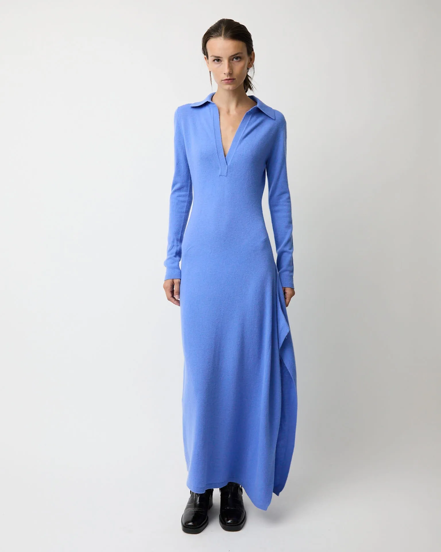 The Minerva cashmere wool blend dress sold by Aknvas