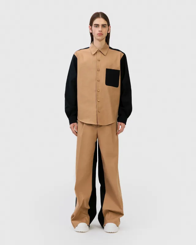 The two-toned Anders shirt made by Aknvas