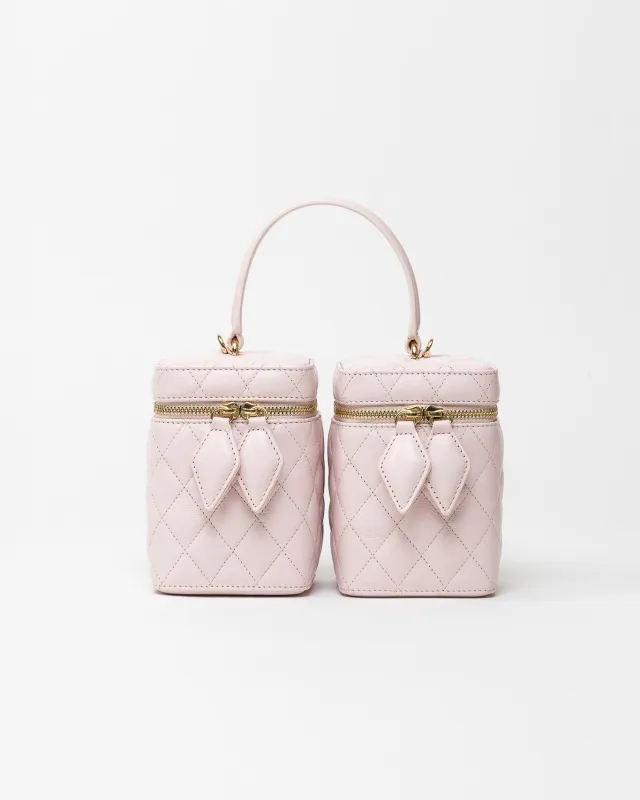 The Rox bag in pink leather made by Aknvas