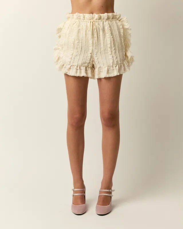 The Myla Short in cream made by Aknvas