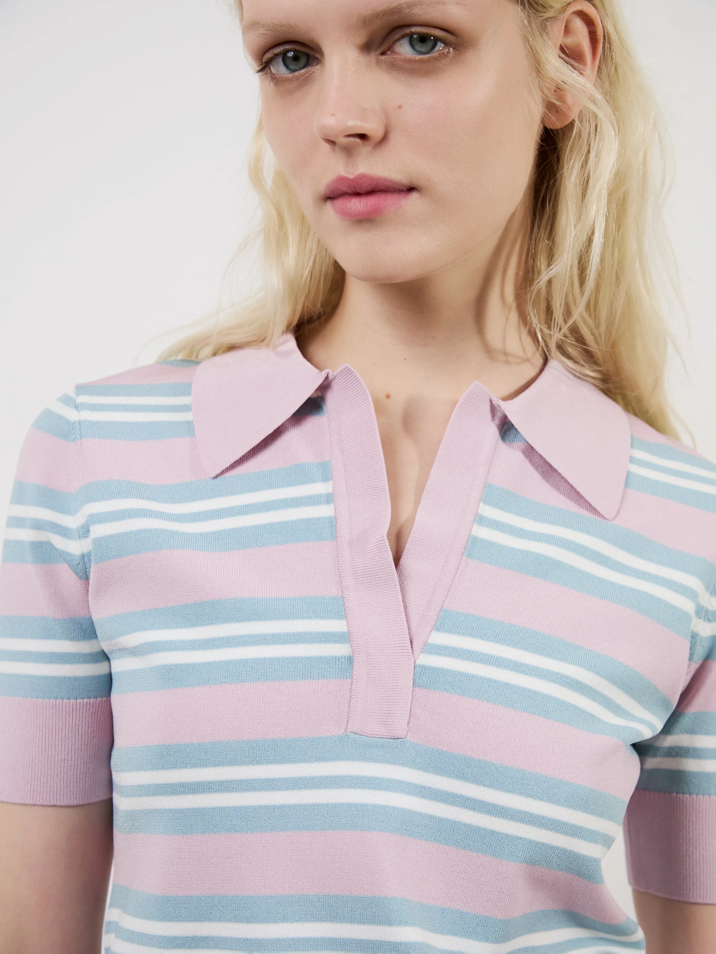 The Emma polo in stripes sold by Aknvas product image thumbnail 2