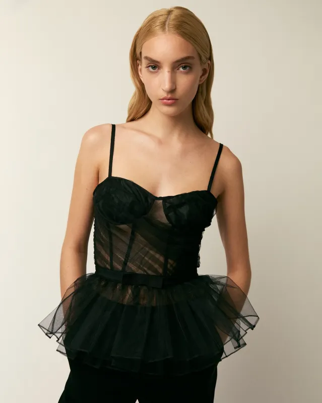 The Rina tulle bustier made by Aknvas