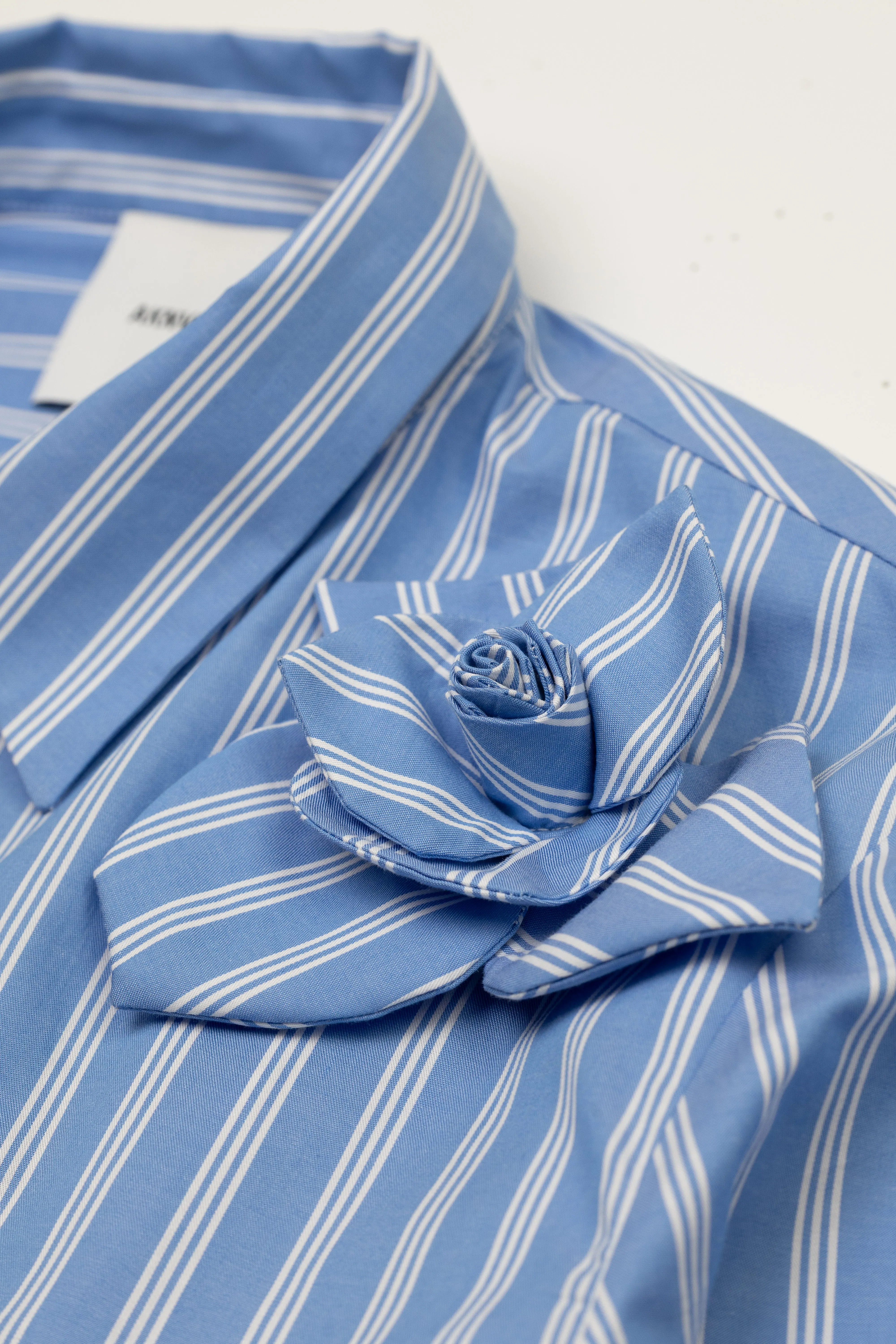The Flor shirt in blue stripe sold by Aknvas product image thumbnail 2