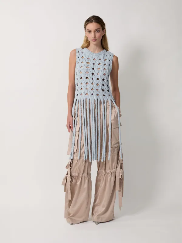 The Kiki fringe top made by Aknvas