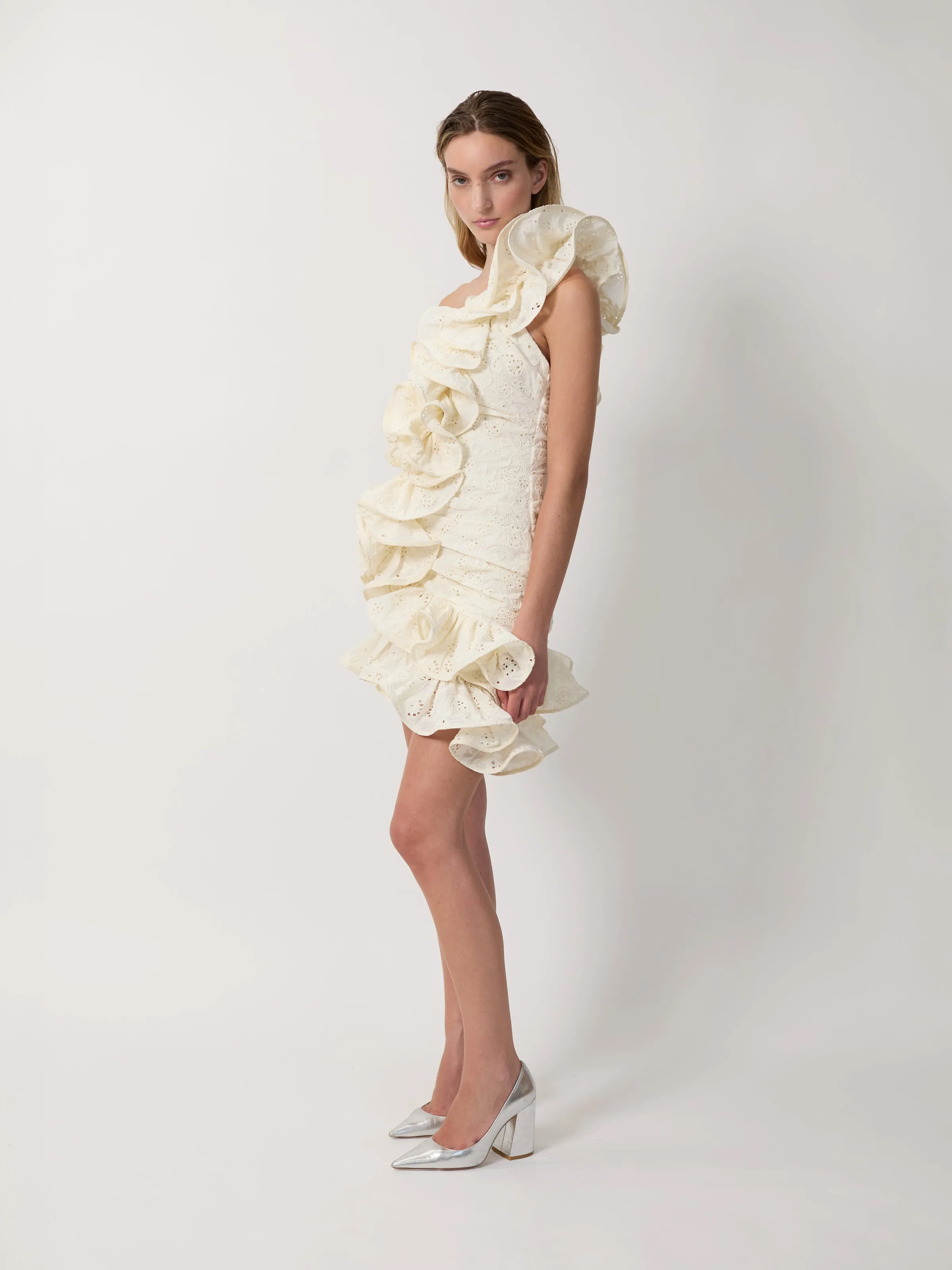 The Sonia dress in cream sold by Aknvas product image thumbnail 2