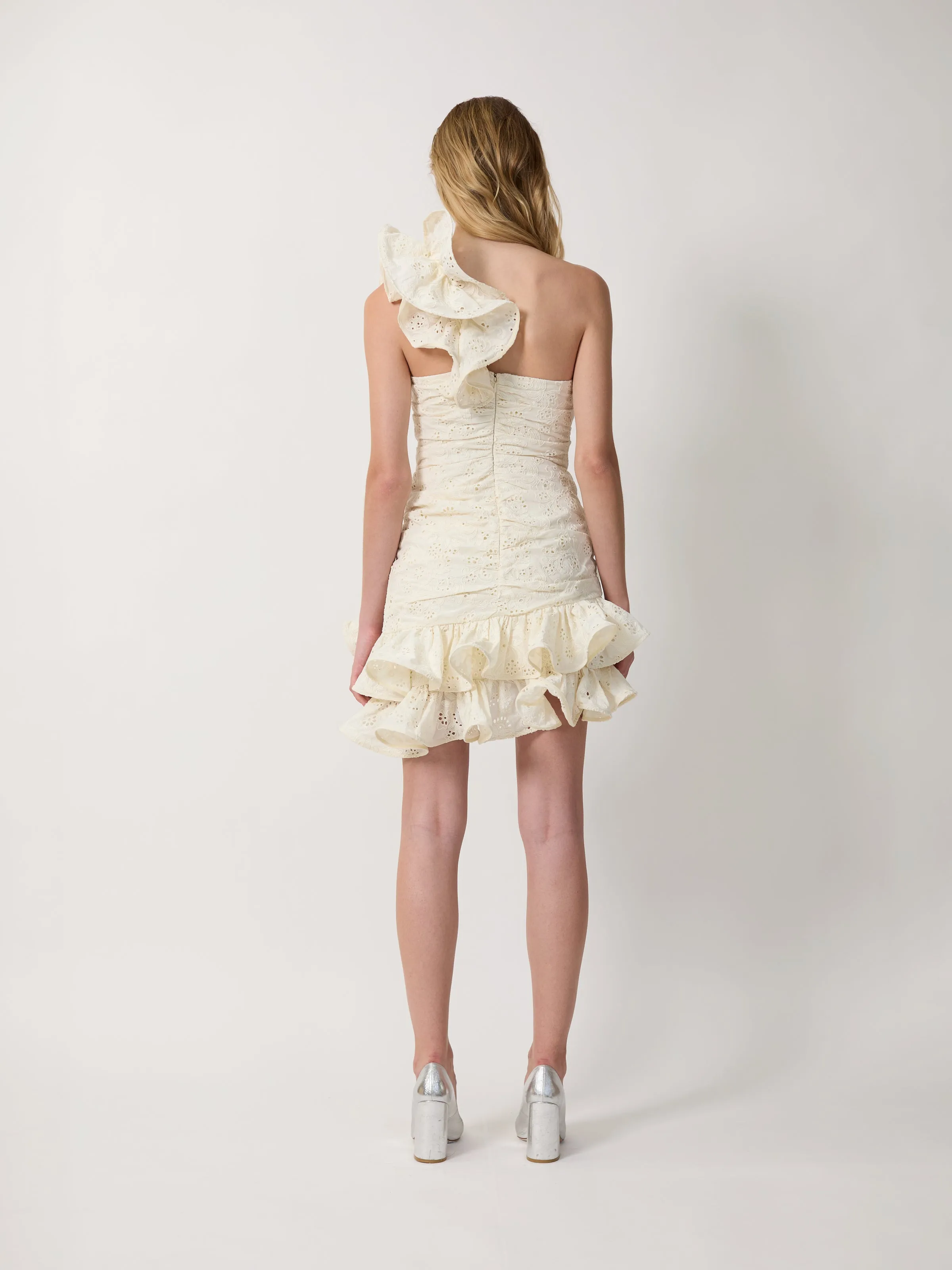 The Sonia dress in cream sold by Aknvas product image thumbnail 4