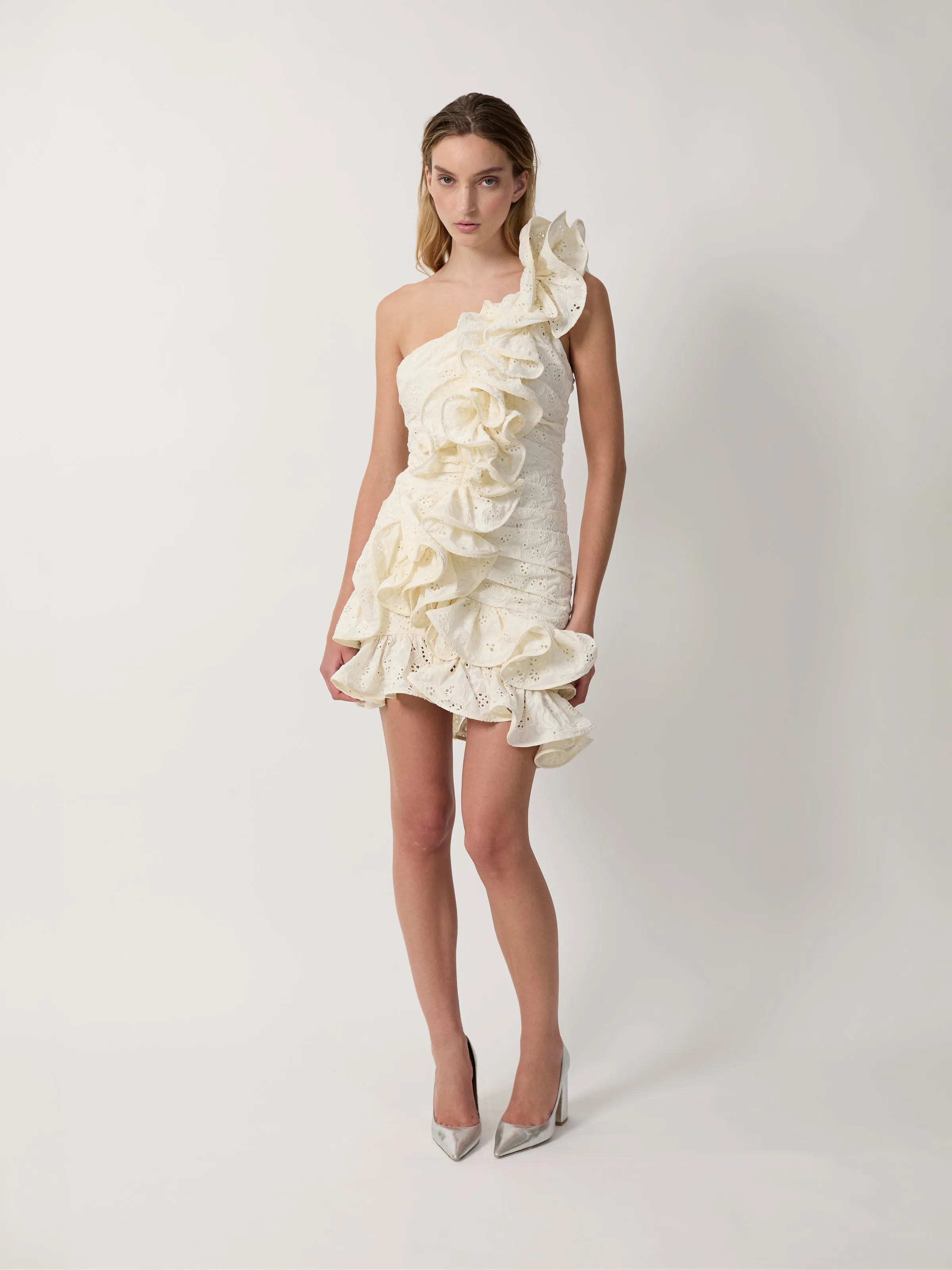 The Sonia dress in cream sold by Aknvas product image thumbnail 3