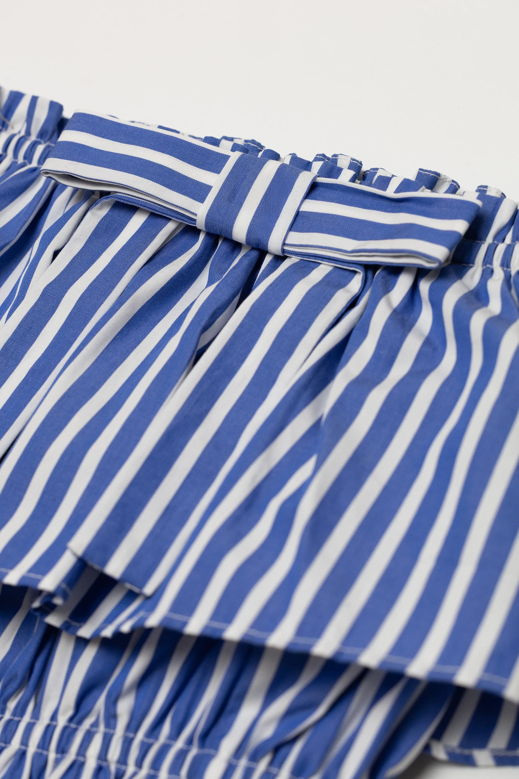 The Aja bloomer skirt in striped poplin sold by Aknvas product image thumbnail 4