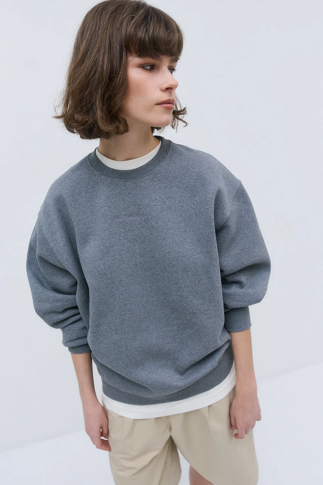 Fleece Crewneck Sweatshirt sold by Dé Rococo product image thumbnail 2