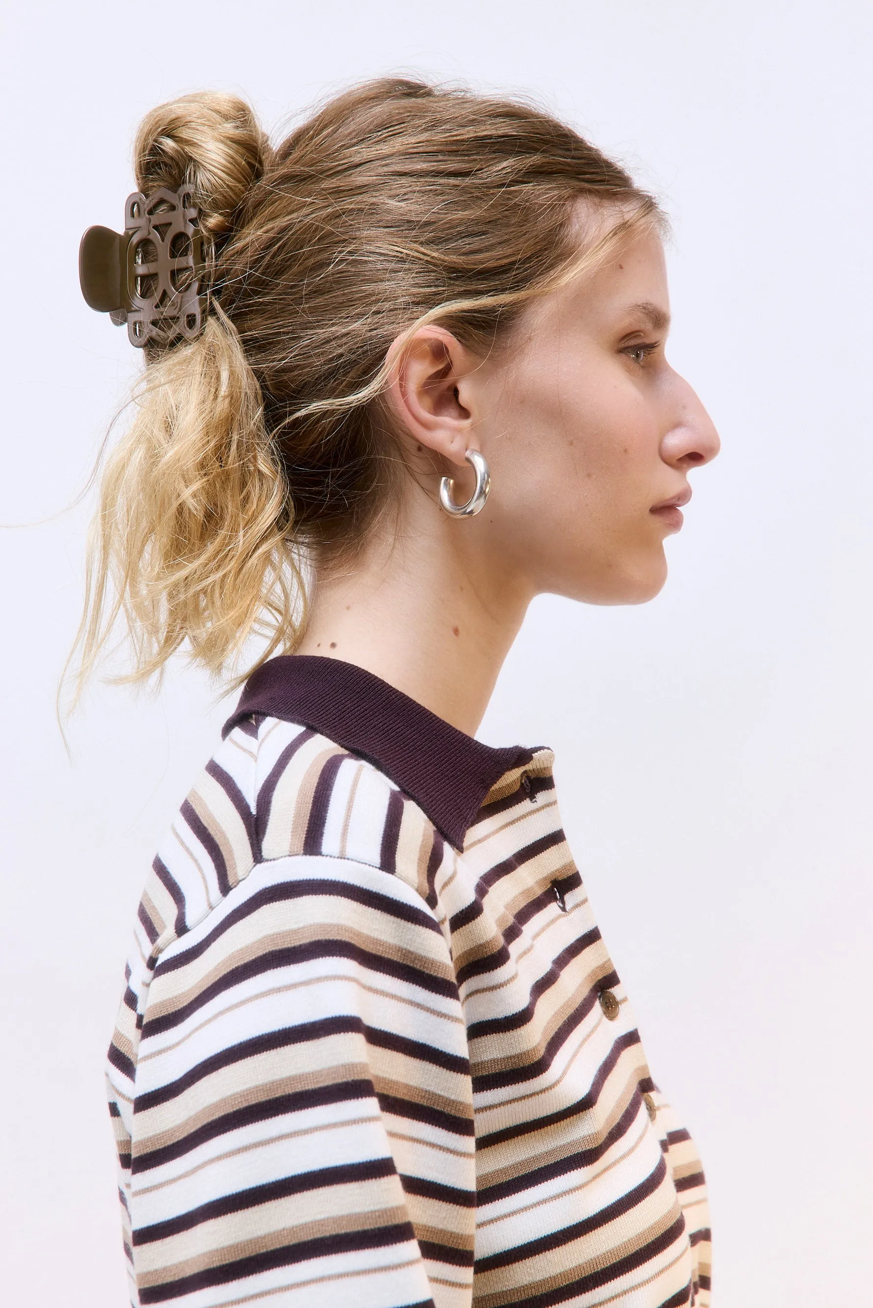 Chocolate Brown x Tortoise Claw Clip Set (2 Pieces) sold by Dé Rococo product image thumbnail 3