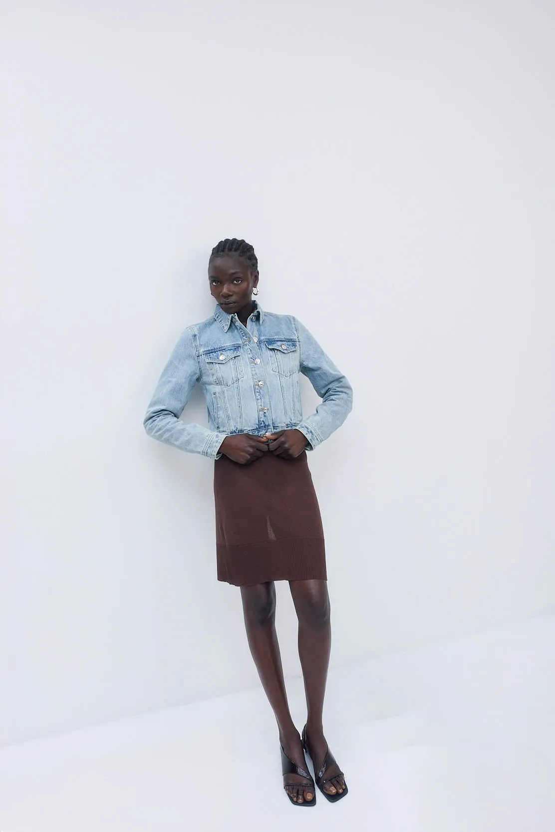 Fitted Denim Jacket sold by Dé Rococo product image thumbnail 3