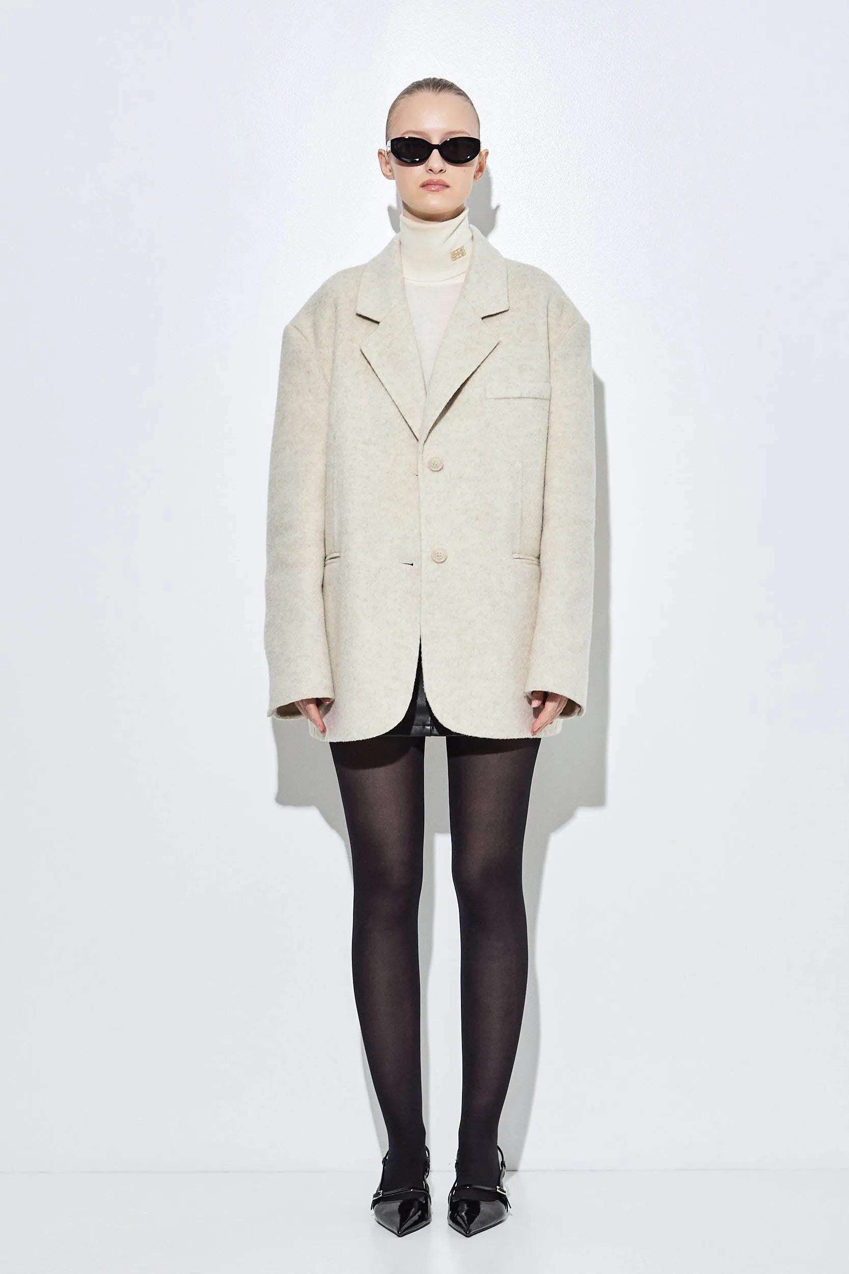 Double Wool Oversized Blazer sold by Dé Rococo product image thumbnail 2
