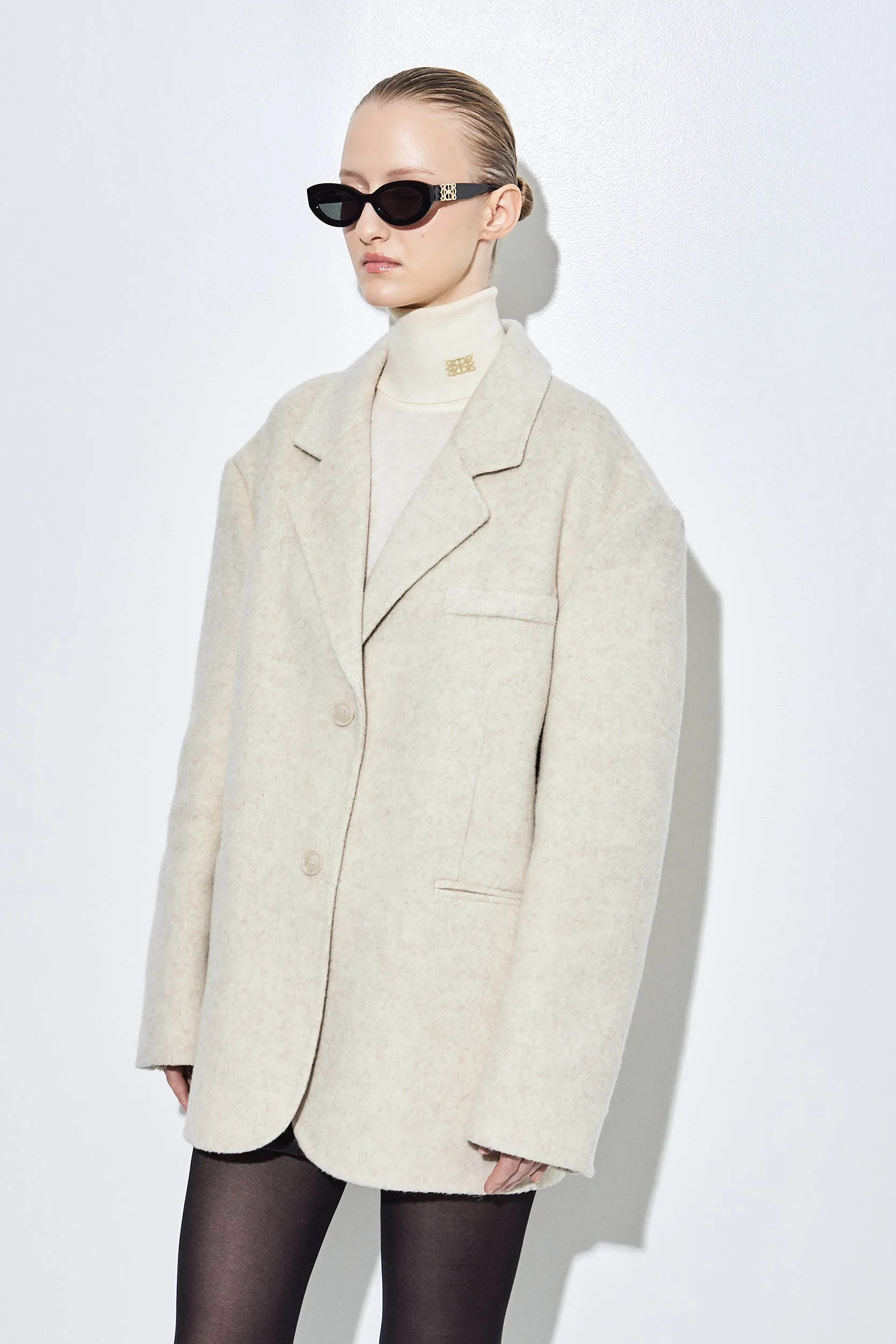 Double Wool Oversized Blazer sold by Dé Rococo product image thumbnail 4