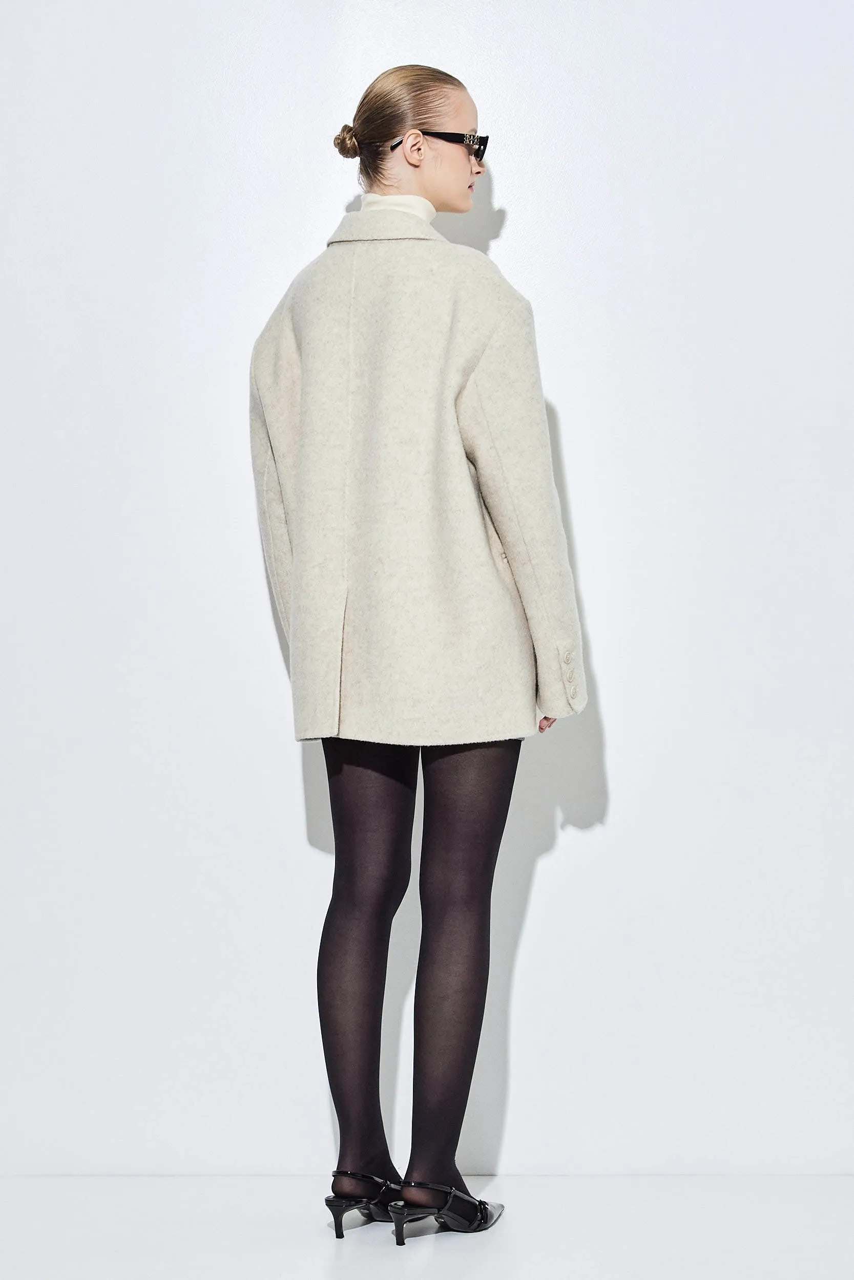 Double Wool Oversized Blazer sold by Dé Rococo product image thumbnail 5