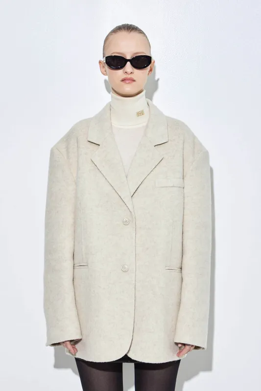 Double Wool Oversized Blazer made by Dé Rococo