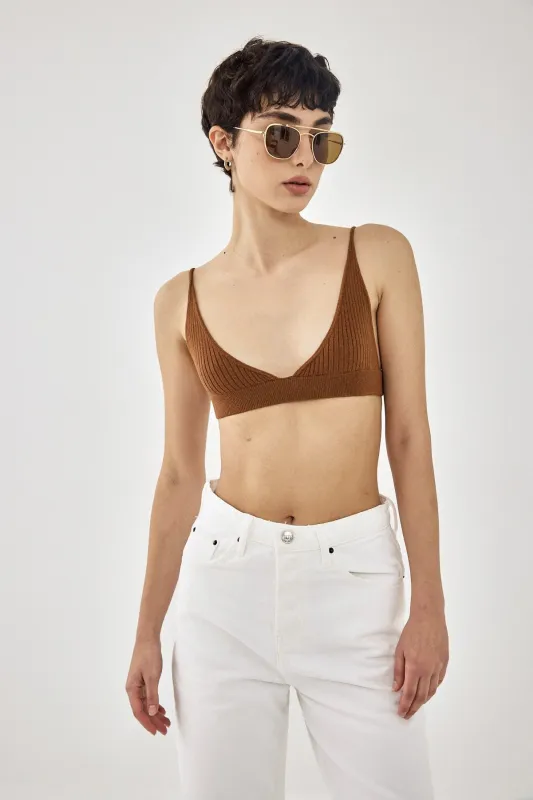 Cozy Triangle Bralette made by Dé Rococo