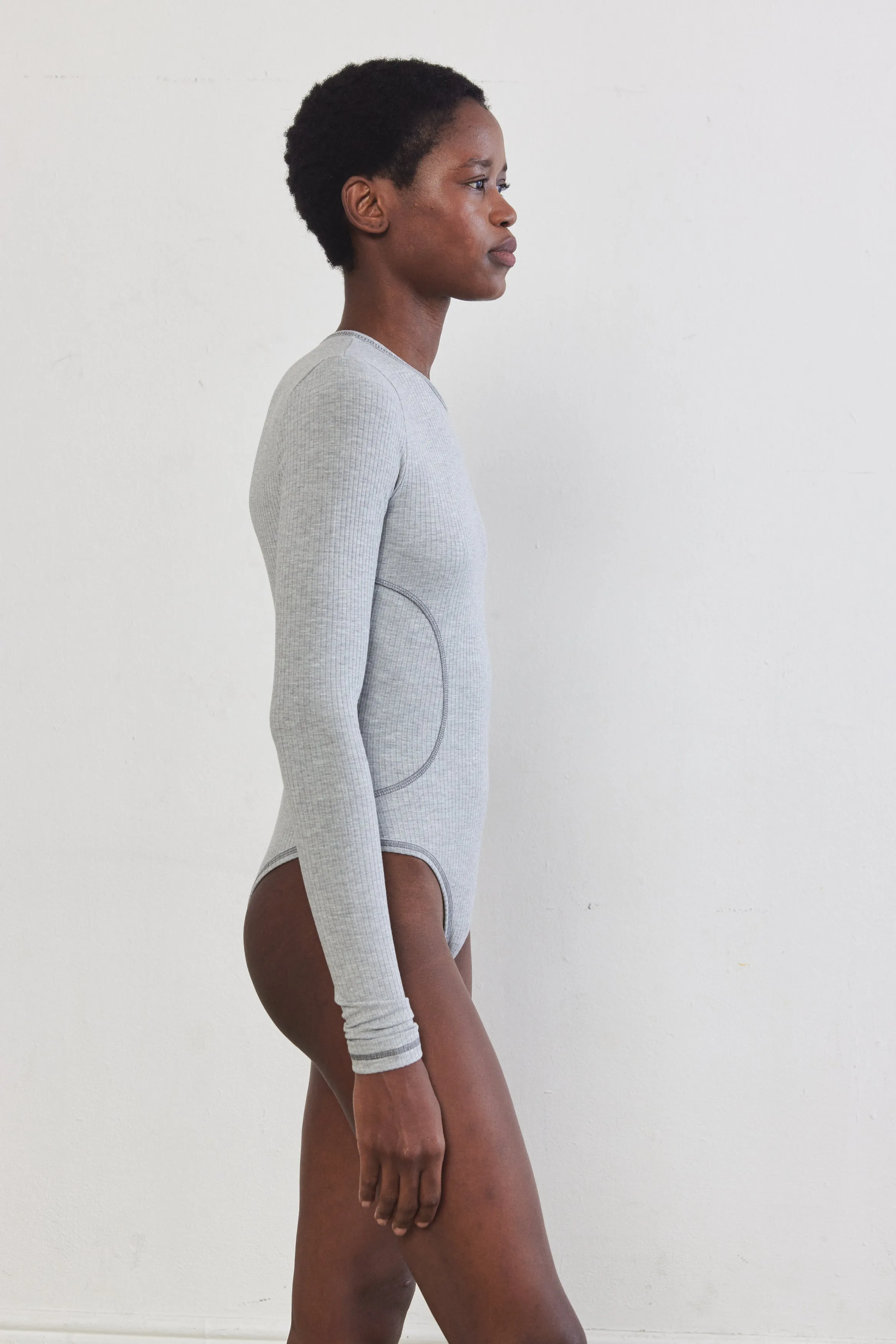 Flat-Lock Ribbed Bodysuit sold by Dé Rococo product image thumbnail 5