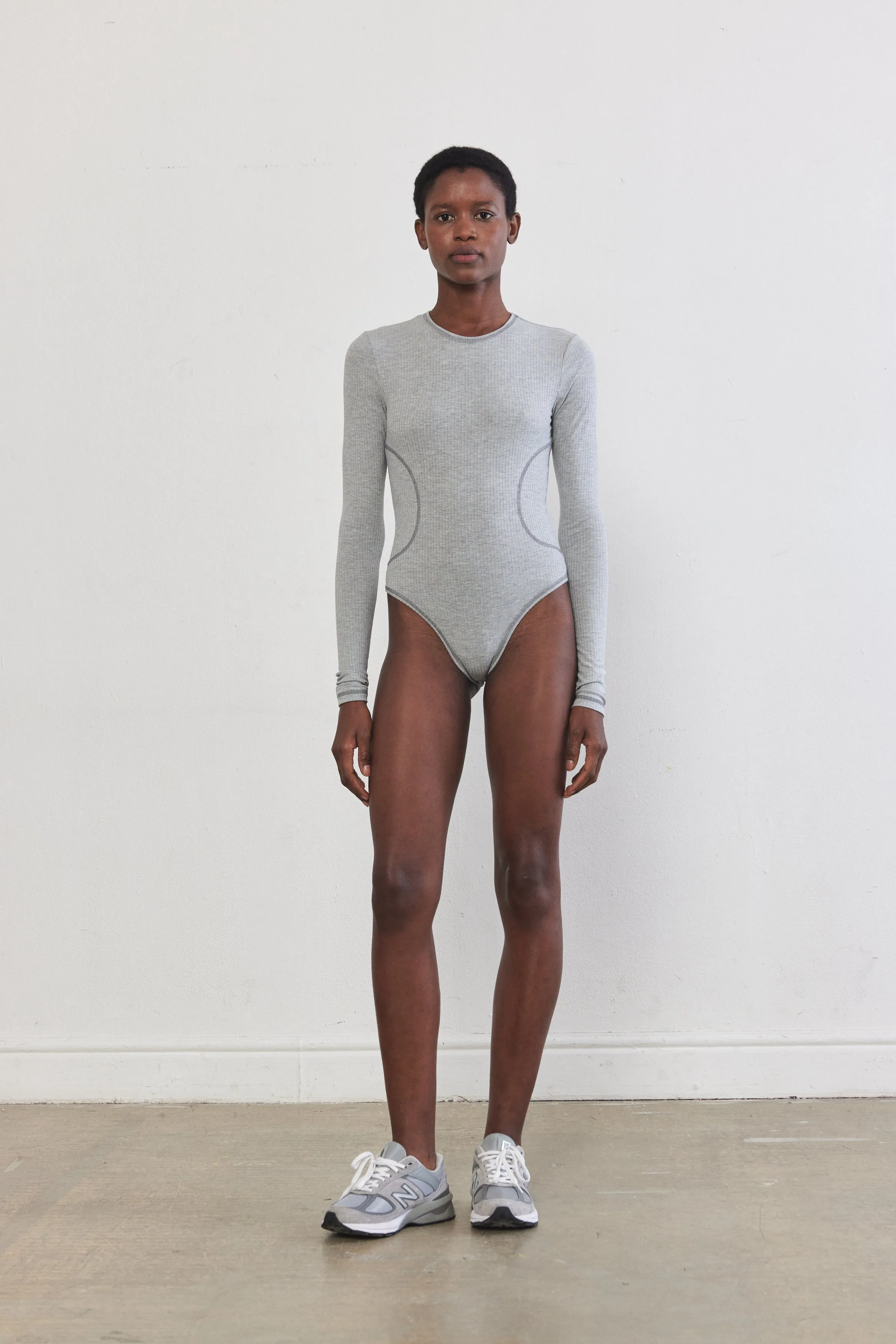 Flat-Lock Ribbed Bodysuit sold by Dé Rococo product image thumbnail 2