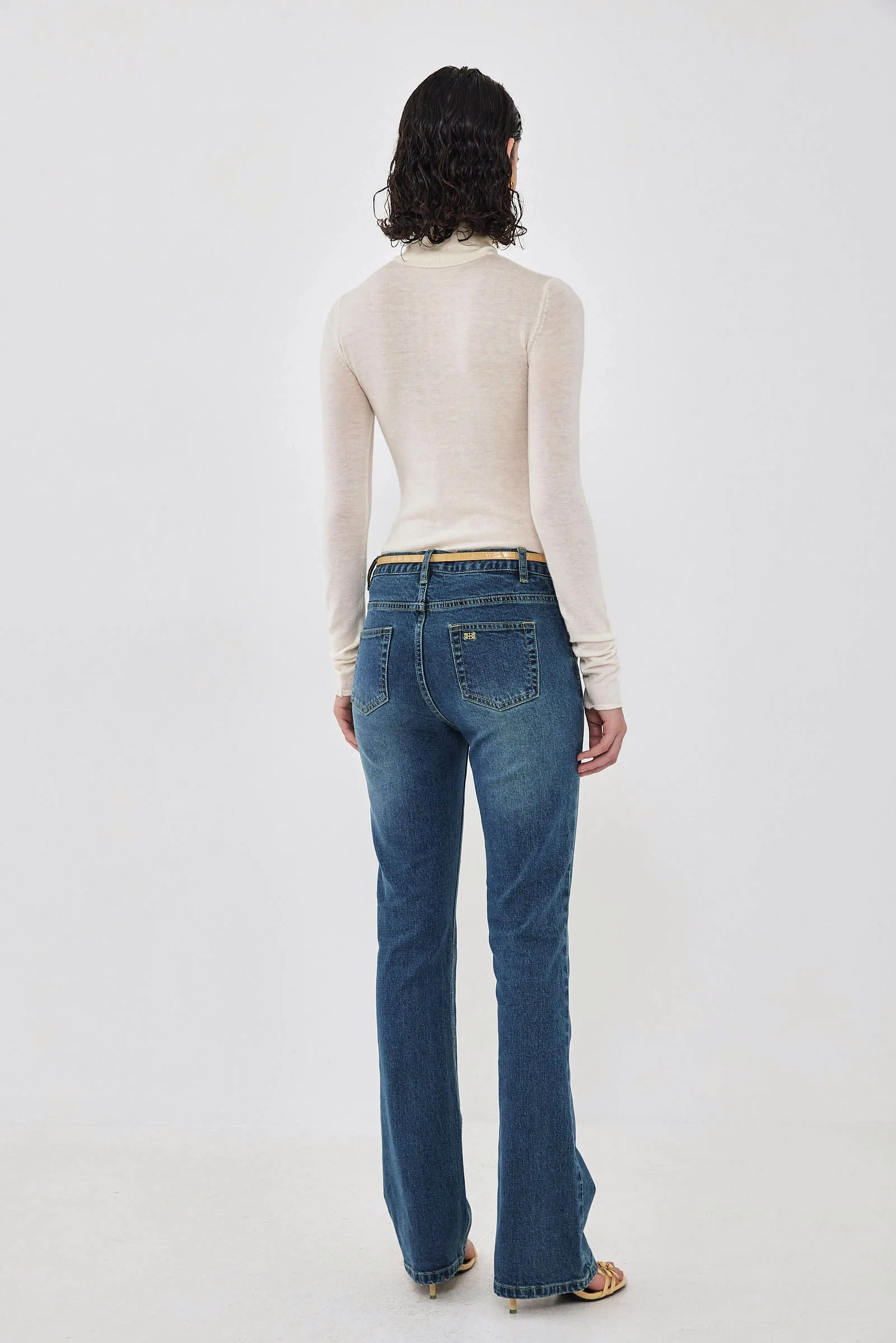 Lightweight Knitted Turtleneck Logo Top sold by Dé Rococo product image thumbnail 5