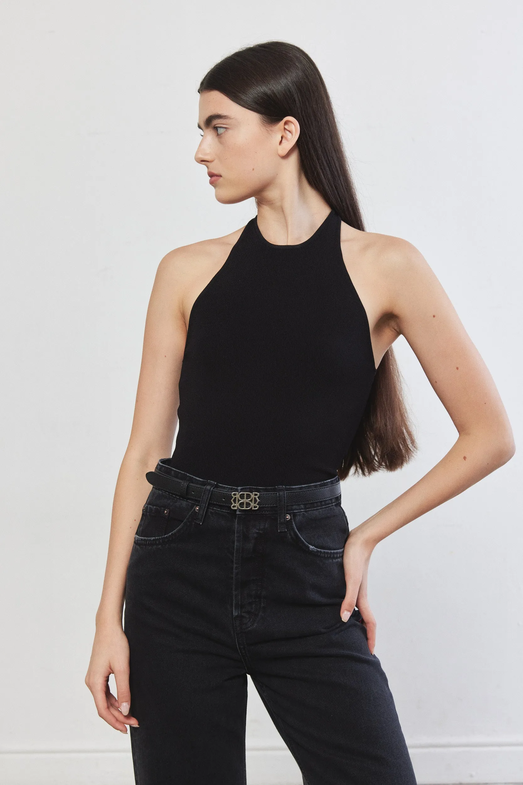 Tight Ribbed Halter Top sold by Dé Rococo product image thumbnail 3