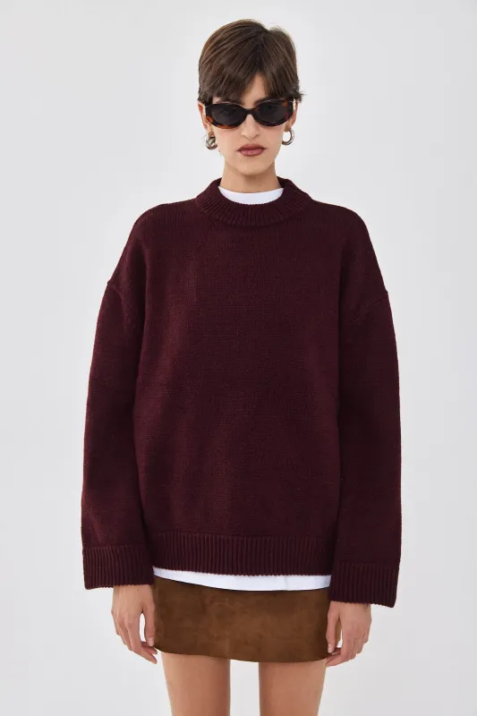 Mockneck Oversized Jumper made by Dé Rococo