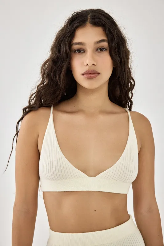 Cozy Triangle Bralette made by Dé Rococo