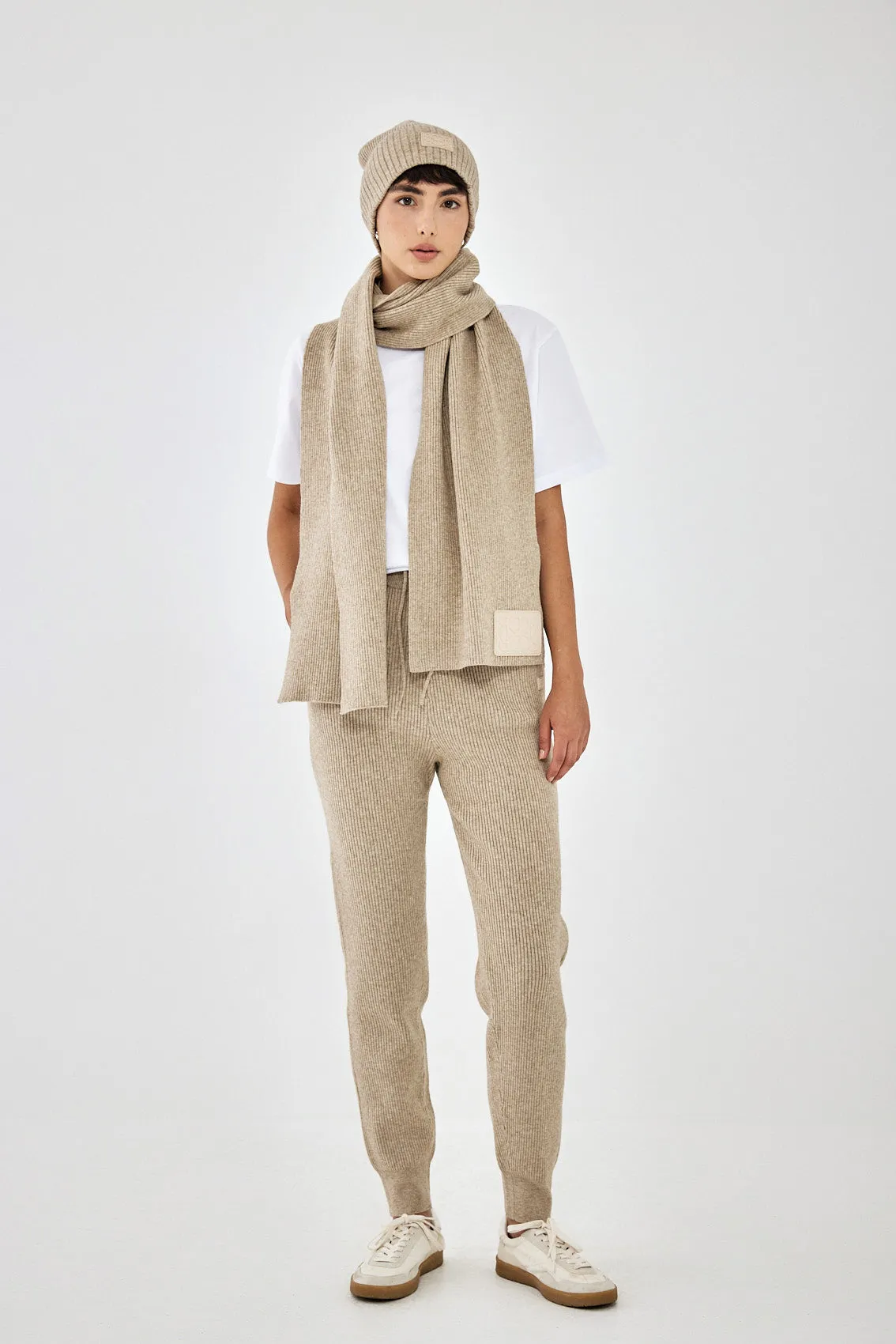 Knitted Ribbed Jogger sold by Dé Rococo