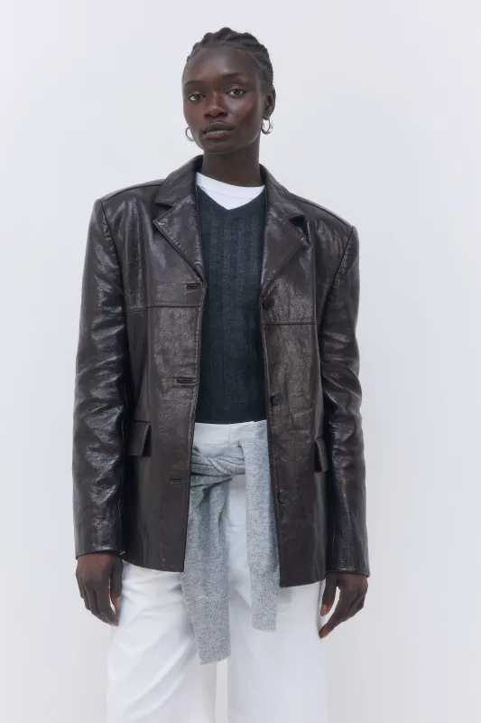 Leather Blazer made by Dé Rococo