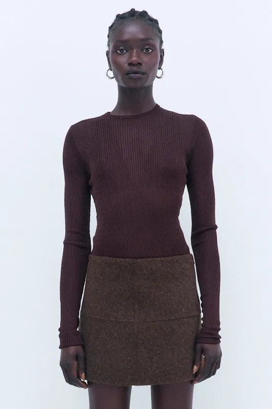 Semi Sheer Crochet Crewneck made by Dé Rococo