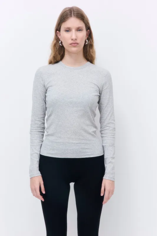 Classic Ribbed Fitted Long Sleeved T Shirt made by Dé Rococo