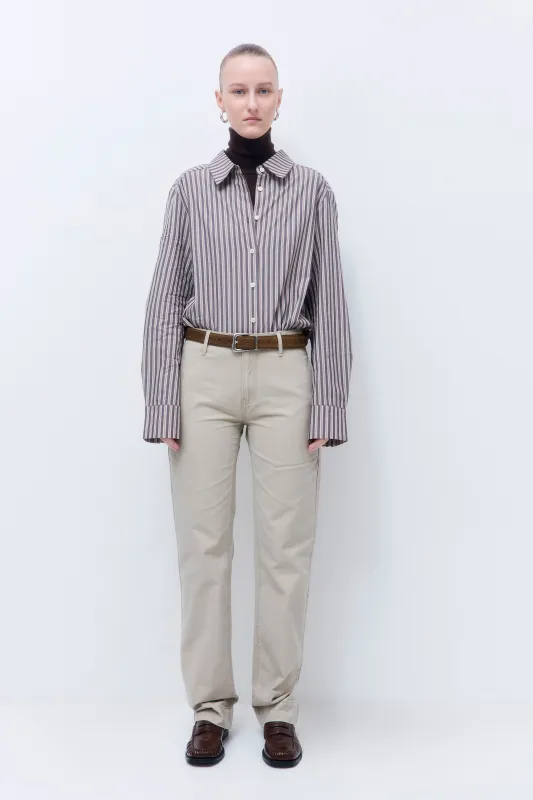 Washed Straight Pants made by Dé Rococo