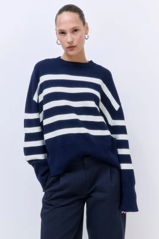 Oversized Striped Sweater made by Dé Rococo