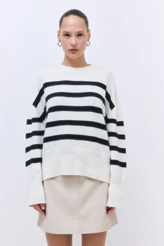 Oversized Striped Sweater made by Dé Rococo