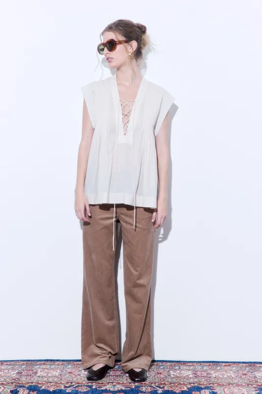 Corduroy Wide Leg Pants made by Dé Rococo