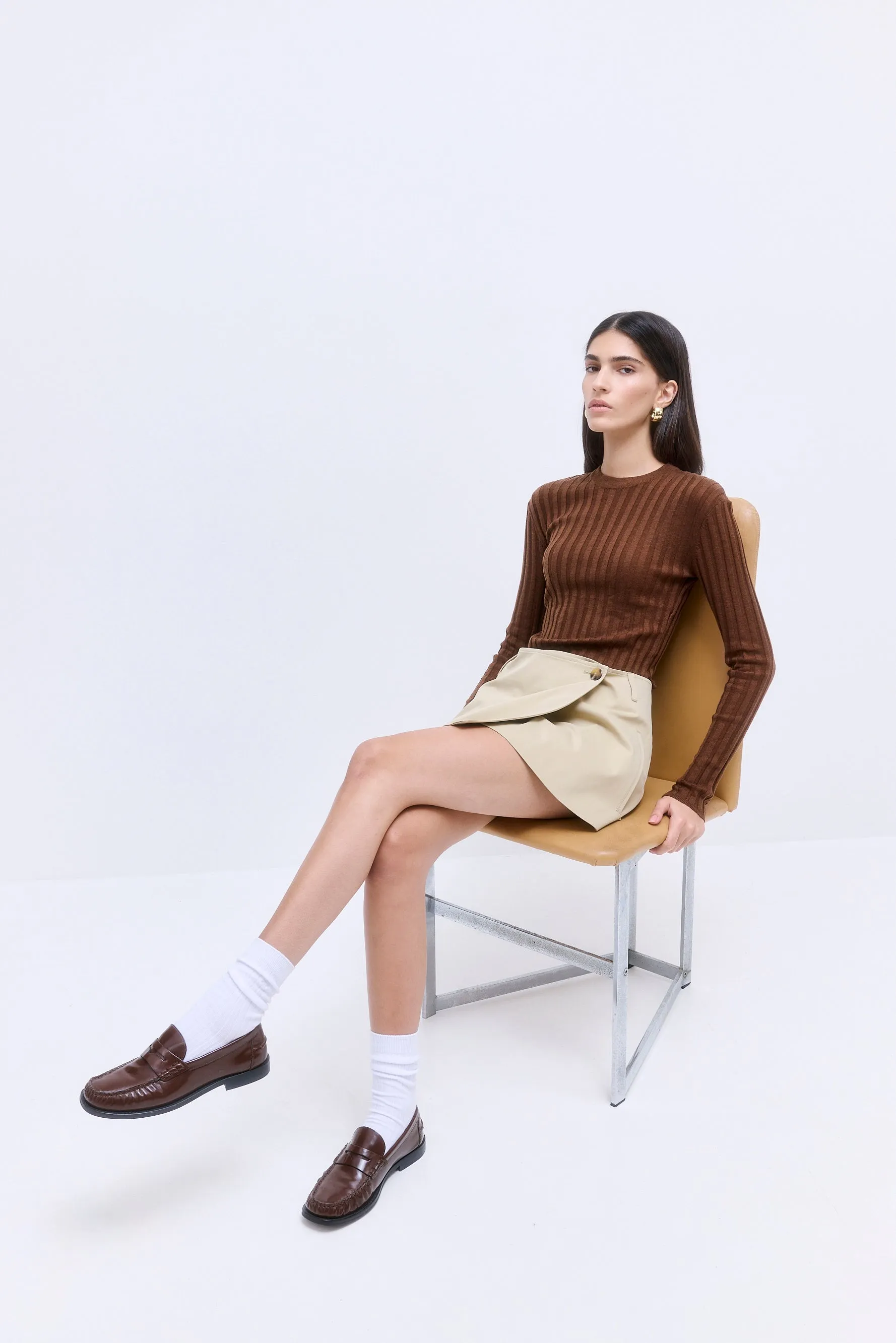 Cozy Ribbed Crew Socks sold by Dé Rococo product image thumbnail 2