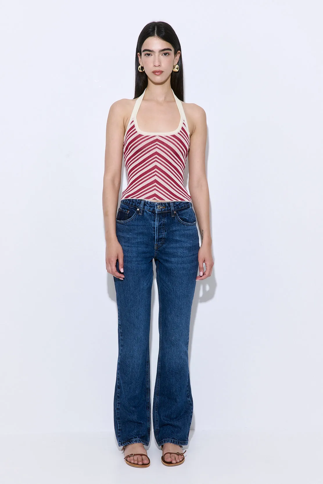 Pattern Knitted Halter Neck Top sold by Dé Rococo product image thumbnail 2